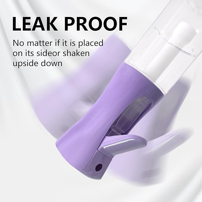 Spray Bottle for Hair Continuous Ultra Fine Mist (300ml) 360° Multi Spray Bottle for Plants, Cleaning, Skin Care Leakproof & Durable 2 Pack