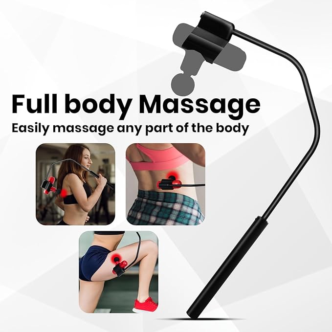 Massage Gun Holder for Back, Compatible with Most Super Mini Massage Guns, for Hard to Reach Areas (Works with Cute X1-Green-LW)