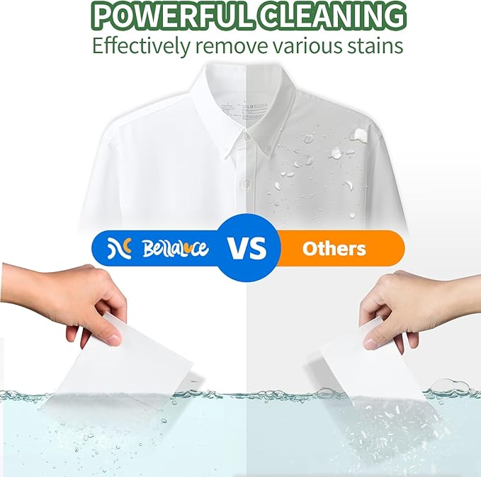 Laundry Detergent Sheets - 240 Loads Unscented Gentle on Sensitive Skin, Laundry Sheets for Dorm,College,Home, Hotel,Apartment,Camping,Cruise,Road Trip,Small space, Family School Travel Essentials