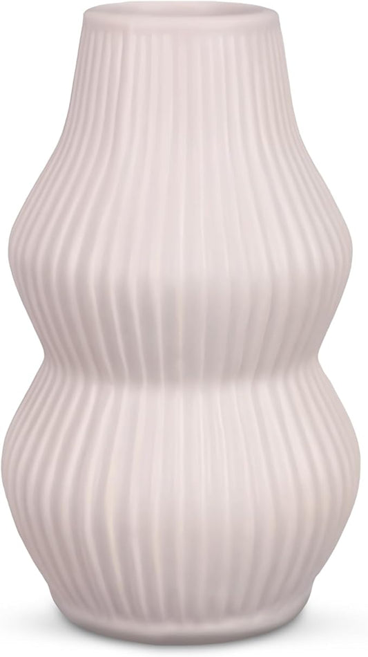 Young's Inc Stoneware Modern Organic Vase – Sculptural Textured Decorative Accent for Tables, Shelves & Gifting, Contemporary Home Décor, 7.2” Tall