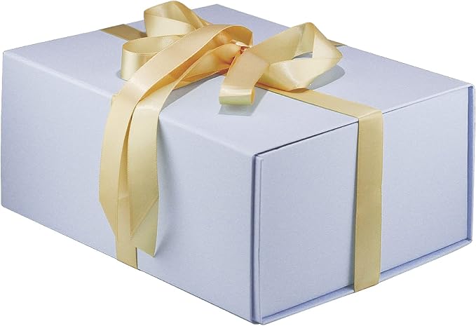 MOYEUPAC Purple Gift Box,9" X 7" X 4" with Lids for Presents Magnetic Closure Gift Packaging for Christmas, Halloween, Birthday and Various Holidays