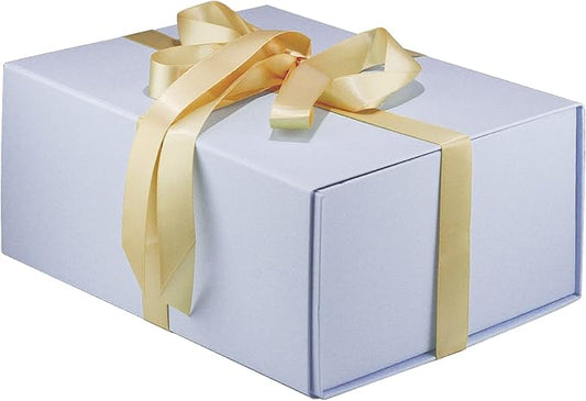 MOYEUPAC Purple Gift Box,9" X 7" X 4" with Lids for Presents Magnetic Closure Gift Packaging for Christmas, Halloween, Birthday and Various Holidays