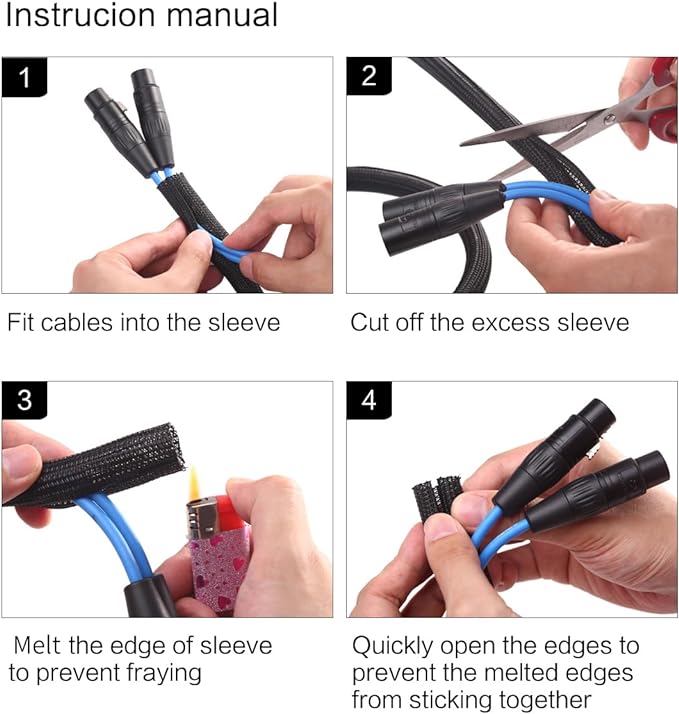 Alex Tech 20ft - 1.5 inch Cord Protector Wire Loom Tubing Cable Sleeve Split Sleeving for USB Cable Power Cord Audio Video Cable - Protect Cat from Chewing Cords - Black