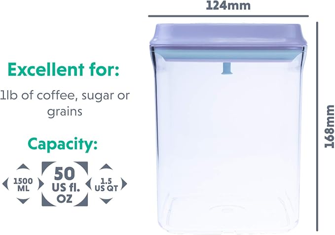 Bop Top | Airtight Meal Prep Containers with Lids | Food Storage Container Sets | Snack and Overnight Oats Fridge Organizer | Pantry and Kitchen Organization