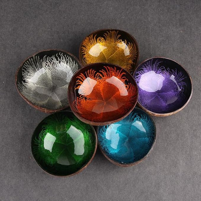 Natural Coconut Shell Bowl Unique Storage Dish for Keys Nuts and Candy Stylish Design for Home Decor for Living Room Bedroom Office