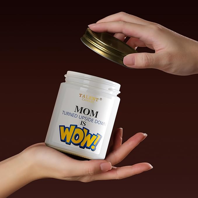 Scented Candle for Mother's Day - Perfect Home Decor Gift for Mom - Teen Mom, Birthday - 8.4oz Pear & White Jasmine Candle Jars