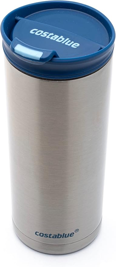 Travel Coffee Mug - 16 Oz. Stainless Steel Insulated Coffee Mug, Leak Proof Tumbler w/Dishwasher Safe Lid, Double Wall Travel Coffee Cup, Reusable Insulated Tumbler for Hot & Cold Beverages