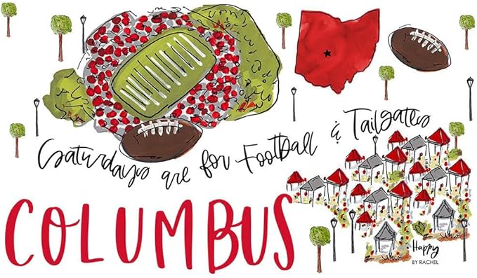 Swig Life 24oz Party Cup, Stackable Insulated Travel Coffee Tumbler with EZ Slider Lid, Cup Holder Friendly, Stainless Steel 24 oz Tumbler, Reusable Coffee Mug (Saturdays in Columbus)