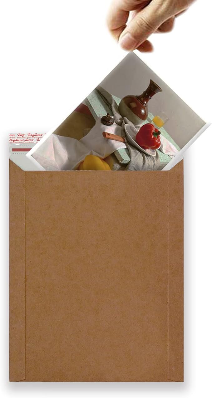Rigid Mailers 30 Pack 9.25 x 11.75 inches Brown Self Seal Stay Flat Bulk Cardboard Kraft No Bend Mailers Peel and Seal for Document Photos Pictures Papers Files CD