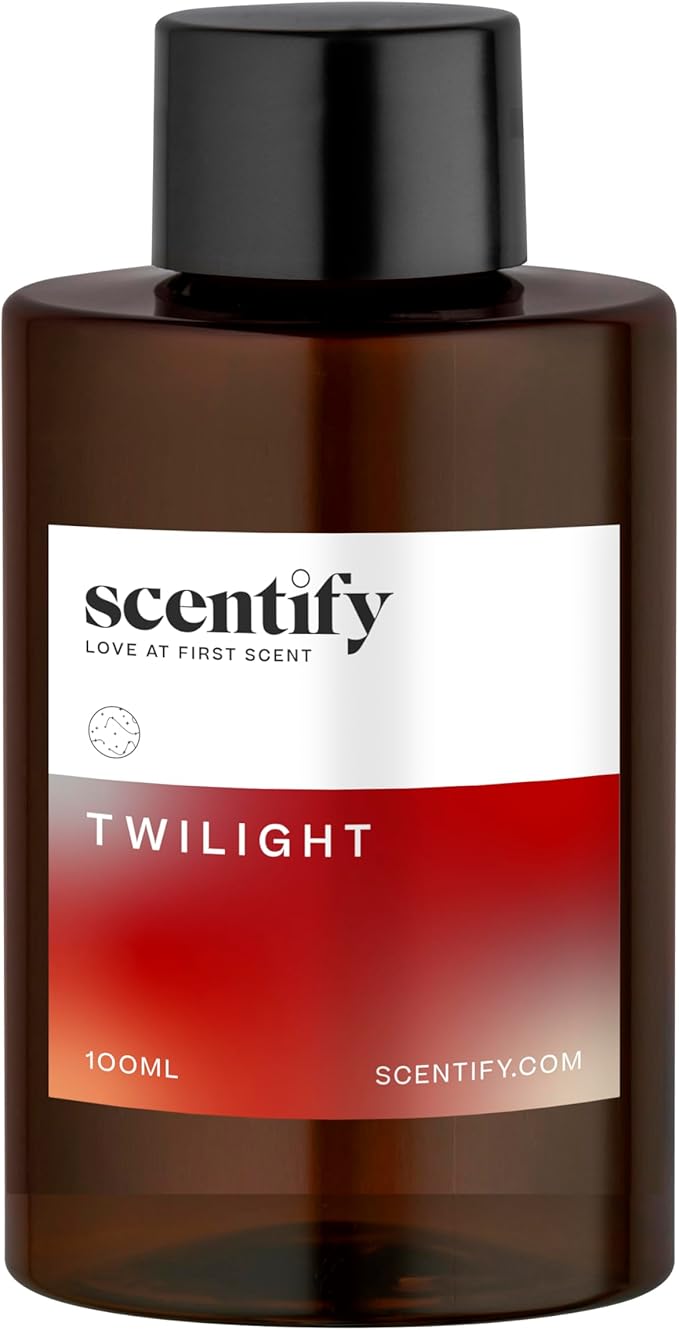 Scentify Holiday Twilight Aroma Oil Christmas Refill Scent for Oil Diffusers - Apple, Spice, Clove, Citrus - Luxurious Relaxing Aromatherapy Fragrance 100ml, 3.38oz