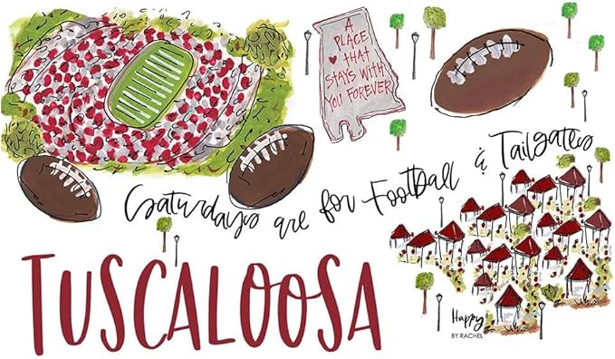 Swig Life 12oz Insulated Tumbler, Travel Coffee Tumbler with Lid, Cup Holder Friendly Travel Coffee Mug, Stainless Steel, 12 oz Reusable Insulated Coffee Mug (Saturdays in Tuscaloosa)