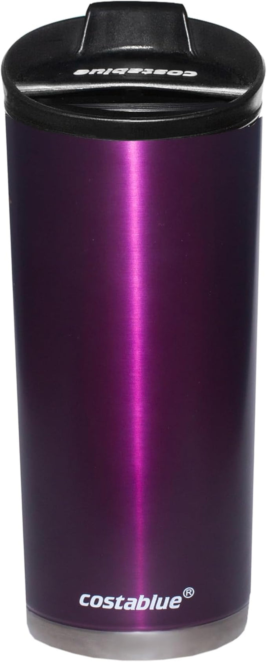 Travel Coffee Mug - 16 Oz. Stainless Steel Insulated Coffee Mug, Leak Proof Tumbler w/Dishwasher Safe Lid, Double Wall Travel Cup, Reusable Insulated Tumbler for Hot & Cold Beverages