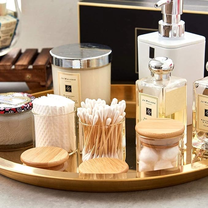 20 Pcs Glass Spice Jars with Airtight Bamboo Lids, Labels and Pen, 2.5oz Mini Clear Food Storage Containers for the Pantry, Kitchen Canisters for Tea, Herbs, Sugar, Salt, Coffee and More