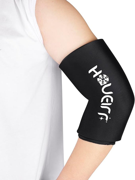 Knee Ice Pack Wrap with Compression Sleeve, Flexible Gel Ice Wrap for Knee, Elbow, Ankle, Foot, Reusable Hot & Cold Therapy for Injuries, Pain Relief, Meniscus, ACL, MCL Recovery -S