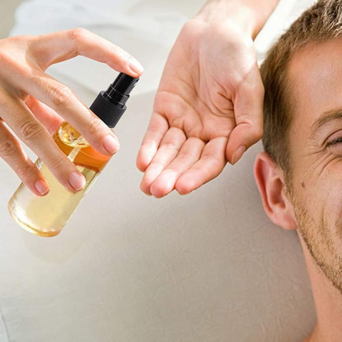 Wedama Spray Bottle, 2 oz Fine Mist Glass Spray Bottle, Little Refillable Liquid Containers for Watering Flowers Cleaning (16 Pack, Clear)