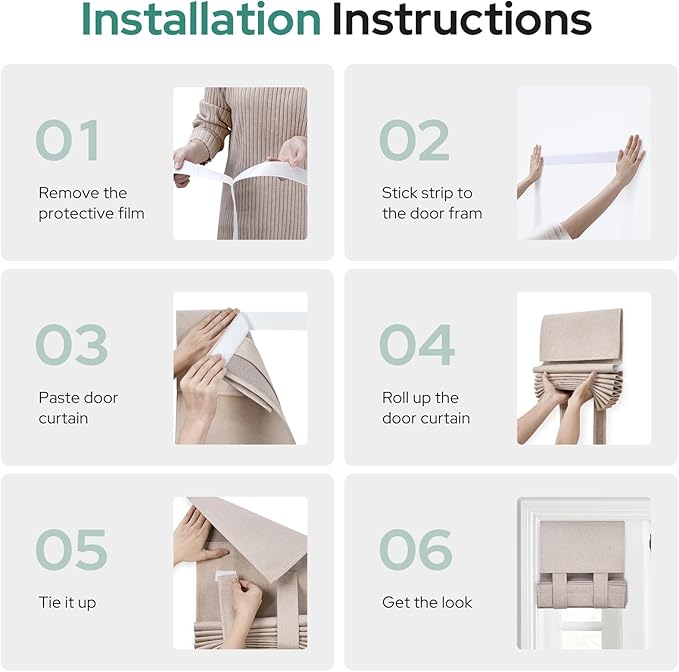 HOMEIDEAS 100% Linen Blackout Sidelight Curtains for Front Door, Side Door Window Curtains, Small Window,Thermal Insulated Covering, 1 Panel, W12 X L40 Inch, Natural