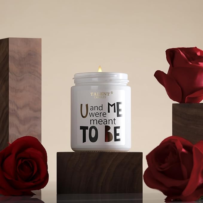 Anniversary Candle Gifts - Natural Soy Candle for Men Women, Birthday - Ideal Gift for Christmas Valentine's Day - Good Vibe Scented Candles