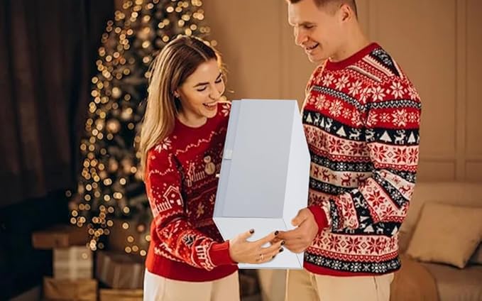 Rsgift 3 Packs Gift Box 18x15x6.1 Inches,White Gift Boxes with Lids,Collapsible Groomsmen Proposal Box with Magnetic,Extra Large Gift Boxes for Presents,Wedding,Christmas,Birthday