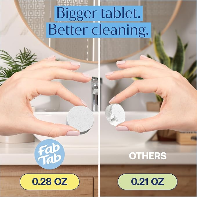 Fab Tab Home Cleaning Kit Refill Tablets - All-Purpose Cleaner, Bathroom Cleaner & Foaming Hand Soap Tablet Refills - Plant-Based - Platic-Free - No Harsh Chemicals - (Bottles Not Included)