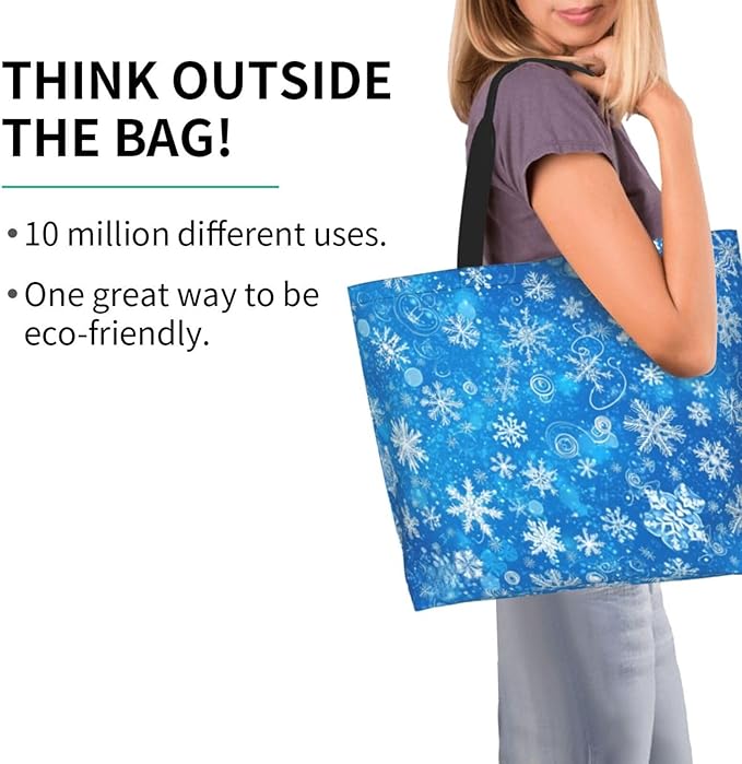 Tote Bag Shoulder Bags for Women Grocery Shopping Bag Reusable Bags Boho-Red Paisley 1