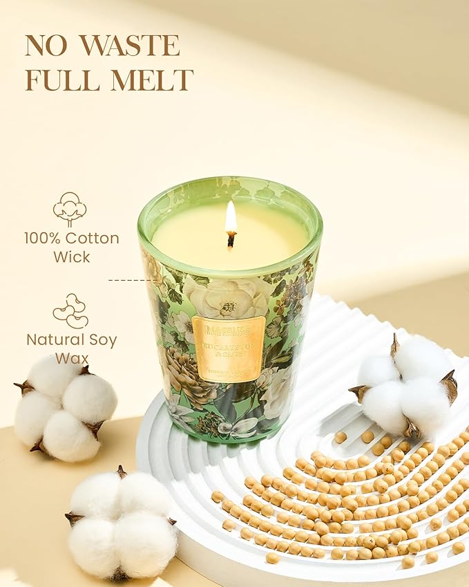 M&SENSE Eucalyptus Sage Scented Candle, 14.1oz 60H Burn Time Slow Burning, Natural Soy Candles Aromatherapy Fall Winter Relaxing, Home Fragrance Housewarming Festival Thanksgiving Christmas Gifts