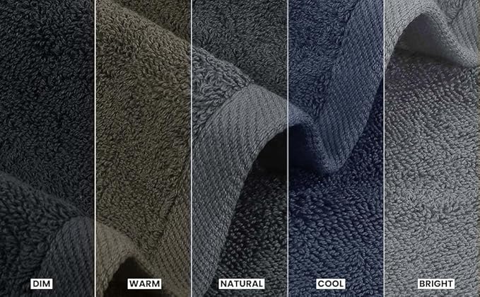 Utopia Towels 4 Pack Premium Bath Towels Set, 27 by 54 Inches, 100% Ring Spun Cotton 600GSM, Lightweight and Highly Absorbent Quick Drying Towels, Perfect for Daily Use, Grey