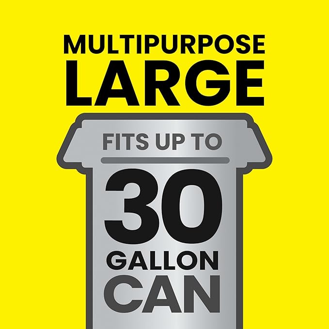 Glad ForceFlex Heavy Duty Trash Bags With Clorox, Mountain Air, 30 Gal, 50 Ct (Package May Vary)