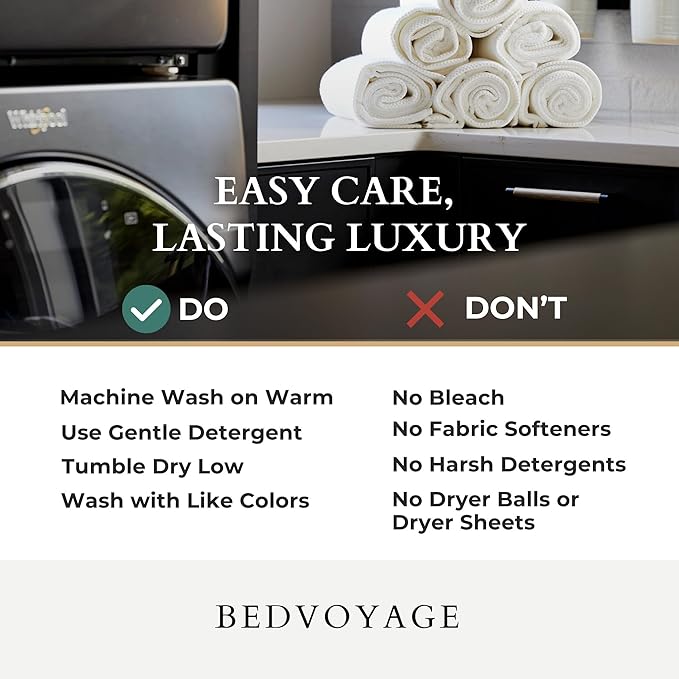 BedVoyage Luxury Bath Towels Set of 8 - Ultra Soft Plush Bathroom Towel Set - Highly Absorbent Viscose from Bamboo Bath Towels Ultra Soft - Spa Towel for Body - Champagne