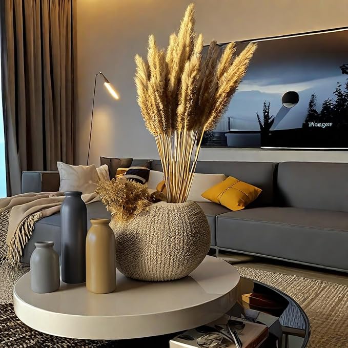 CWLWGO-Ceramic Matte Vase for Home Decor, Modern and Minimalist Decorative Vases Set. Farmhouse Decor,Living Room Tabletop, Bookshelf Centerpiece Decoration,Boho Decor.（Matte Multi）.