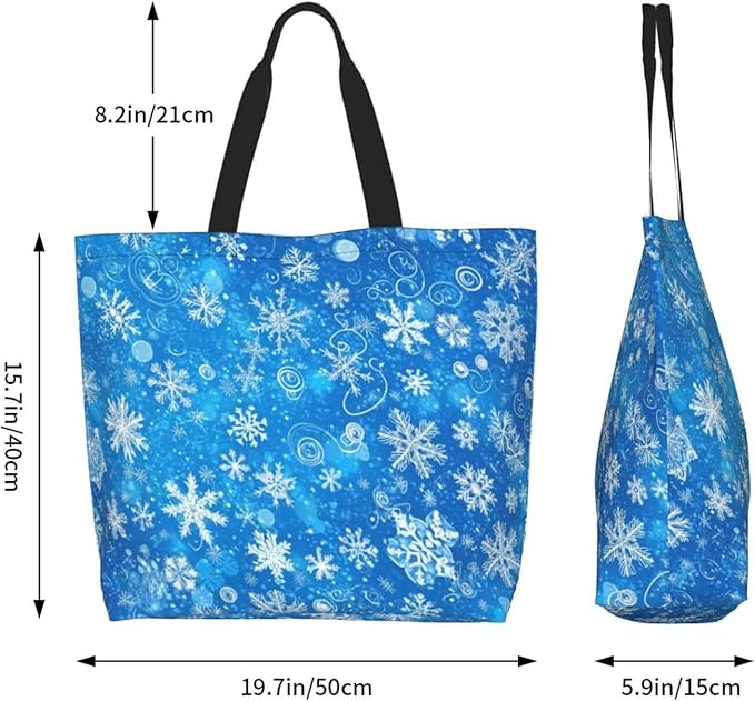 Tote Bag Shoulder Bags for Women Grocery Shopping Bag Reusable Bags Boho-Red Paisley 1