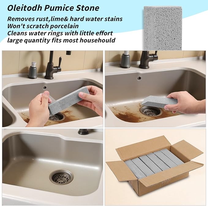 90 Pack Pumice Stones Bulk for Cleaning - Grey Pumice Scouring Pad, Pumice Stick Cleaner for Removing Toilet Bowl Ring, Bath, Household, Kitchen, Pool, 5.9 x 1.4 x 0.9 Inch