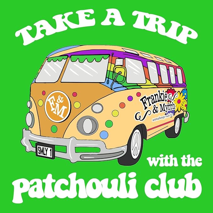 Frankie & Myrrh 2-Pack Room Spray: Truly Patchouli & Hippie Go Lucky. Natural Light Perfume/Cologne for Relaxation and Energy Aromatherapy