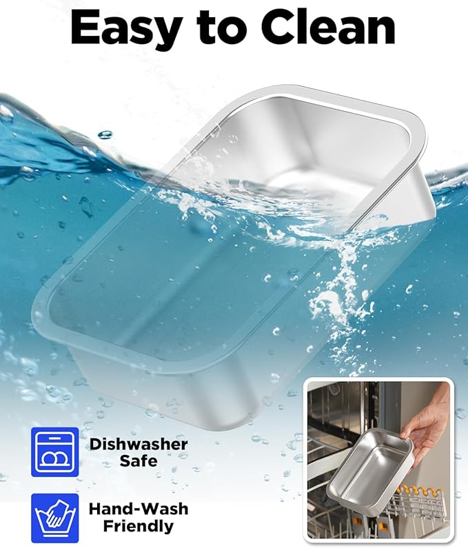 Cordless Electric Lunch Box for Adults – 1.2L Stainless Steel Self-Heating Lunch Box with 20000mAh Removable Rechargeable Battery, Portable Heated Food Warmer for Work, Travel & Office(BK)