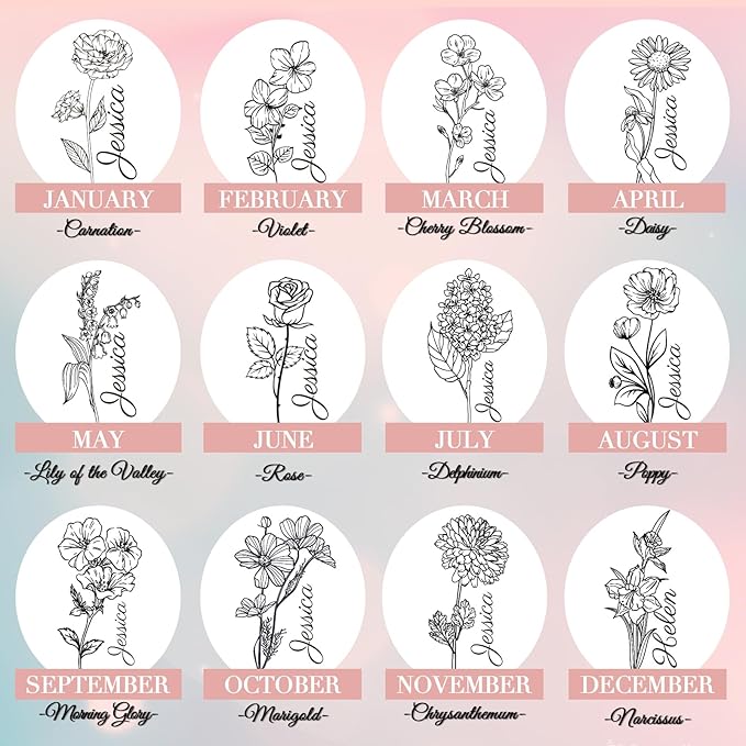 Personalized Tumbler with Pictures Text Name, Custom Double Wall Insulated Tumbler, 20oz Coffee Tumbler with lid and straw, Personalized Birthday Gifts for Women Men Friend Christmas (40oz Birthday)