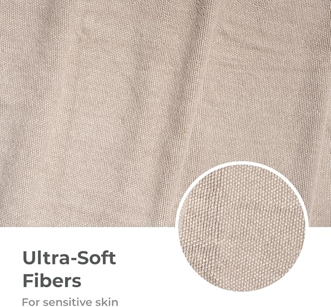 Cariloha Two Toned Bath Towel | Coastal Gray |28"x54" | Turkish Cotton & Viscose Material Blend | Extra Smooth, Odor Resistant and Highly Absorbent