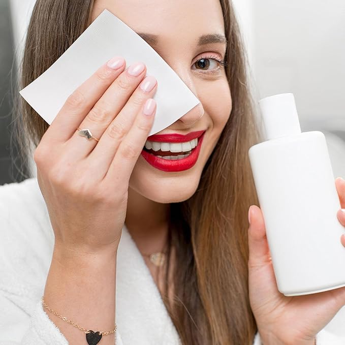 200pcs Makeup Remover Pads - 3. 9inch Reusable Facial Cleansing Pads Non-woven Makeup Removal Wipes for Daily Skincare