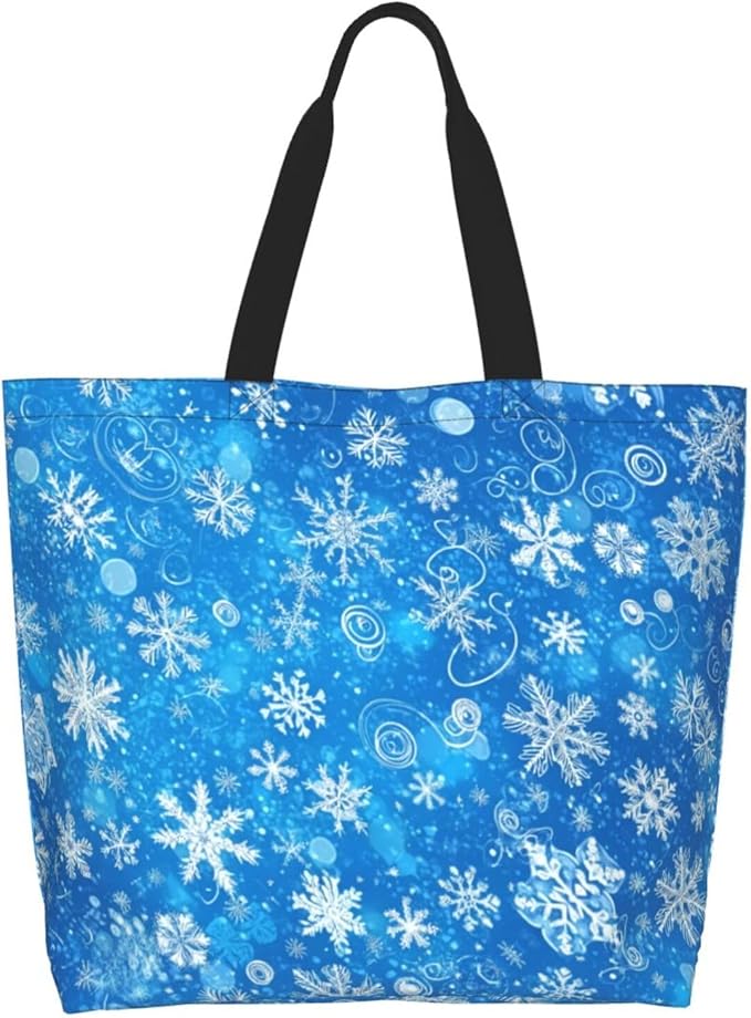 Tote Bag Shoulder Bags for Women Grocery Shopping Bag Reusable Bags Boho-Red Paisley 1