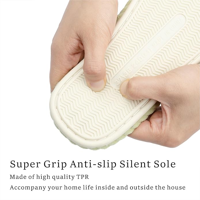 Chantomoo Slippers for Women Memory Foam House Womens Slipper Slides Home Bedroom Bathroom Spa Open Toe Corduroy Bow Slippers Cozy Comfortable