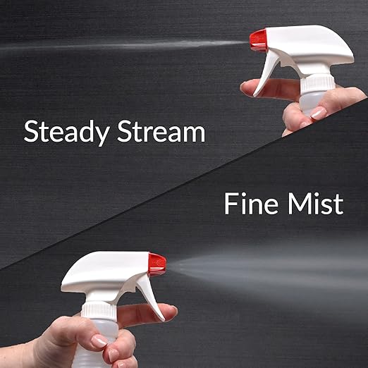 Pinnacle Mercantile Plastic Spray Bottles Leak Proof Technology Empty 16 oz Value Pack of 64 Made In USA