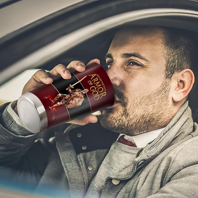 Jesuspirit Christian Gifts for Men, Women - Fathers Day, Pastor Appreciation Religious Gift For Men - Christian Coffee Mug - Armor Of God Stainless Steel Tumbler (Armor Of God, 20OZ)