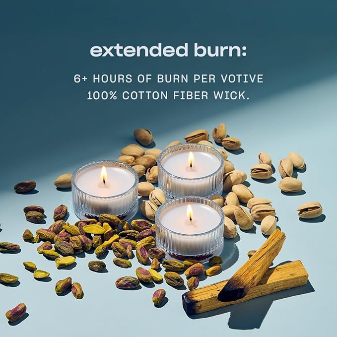 Heal The Way Votives Luxury Scented Candles by Snif, Gourmand and Ambery, Warm and Calming Candles