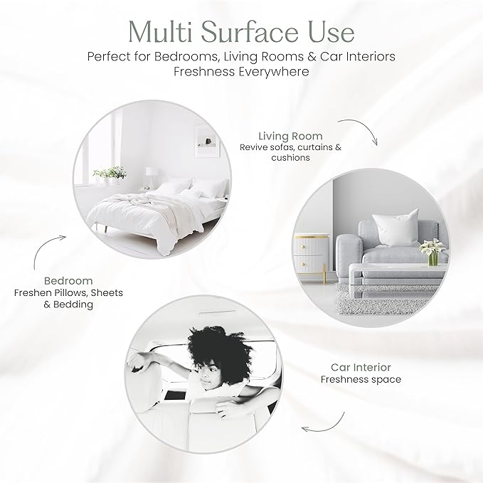 FIELD FLEUR Yuzu Sage Linen & Room Spray 15.5 oz - Aromatic & Refreshing Bedding & Fabric Mist - Air Freshener for Clothes & Sofas - Notes of Yuzu, Mandarin, Sage & Eucalyptus - Made in USA