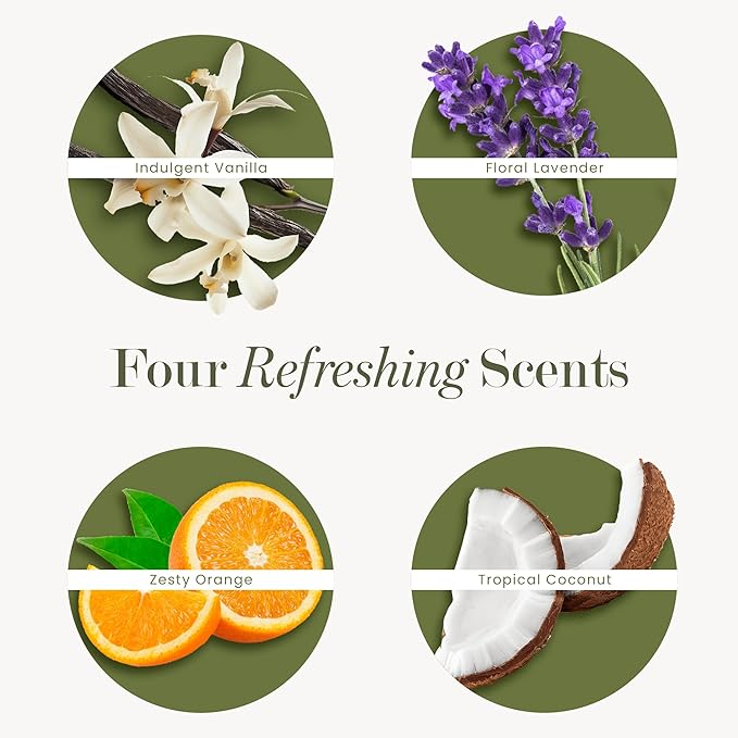 Foaming Hand Soap Tablets – Rich, Moisturizing Hand Soap Refills, Works with Dispensers, Variety Pack, 10 Count, 4 Pack