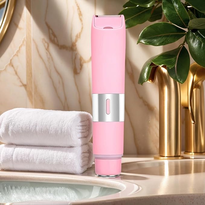 Women Body Hair Trimmer - Waterproof Wet Dry Electric Razor, Rechargeable Electric Grooming Tool, Razor For Smooth Skin | Bikini Line Shaver, Cordless Personal Care Shaving Accessory, Underarm Trimmer