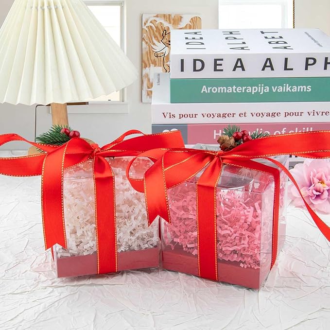 8.5oz Crinkle Paper Filler, Gift Baskets Gift Boxes Crafts Shredded Cut Paper Packaging Decorative Stuffing & Cushioning Confetti for Easter Birthday Wedding Party Favor Pink