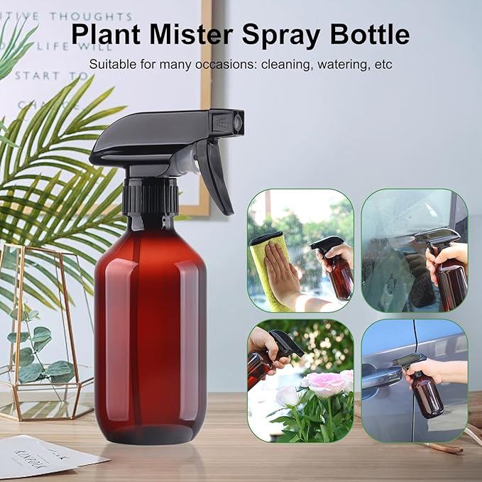 Teyssor Spray Bottles Water Spray Bottle - BPA Free - 10 oz/300 ml Plastic Refillable Containers Fine Mist Small Spray Bottle with Adjustable Nozzle for Hair, Cooking, Cleaning