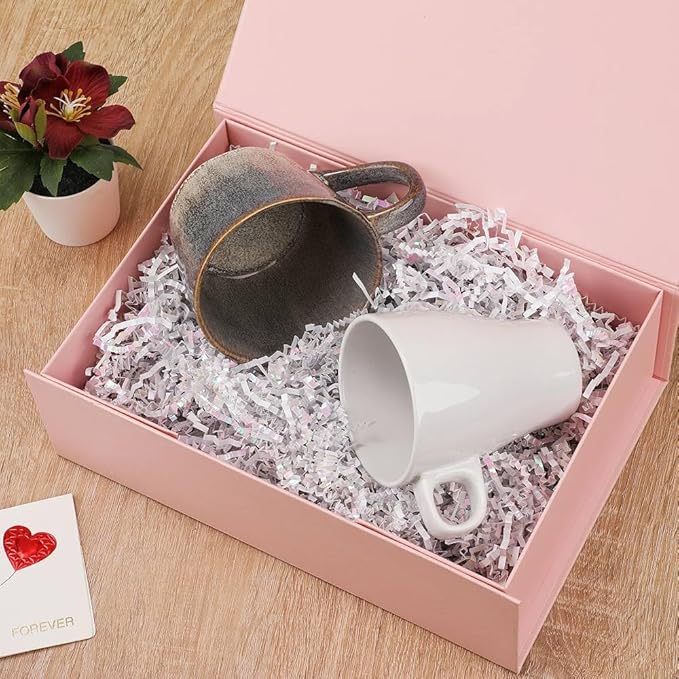 5 Pcs Pink Gift Box for Presents 10.8x7.5x3.5 Inches Magnetic Gift Boxes with Lid Luxury Gift Box for Rectangle Collapsible for Bridesmaid, Wedding, Birthday Gift Packging