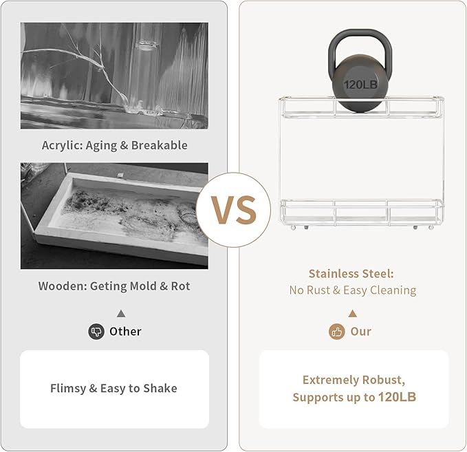 Bathroom Organizer Countertop Perfume Organizer Makeup Organizer Cosmetics Storage Display Rack Vanity Tray Dresser Stainless Steel Gold Shelf White Marble Ceramic Tray