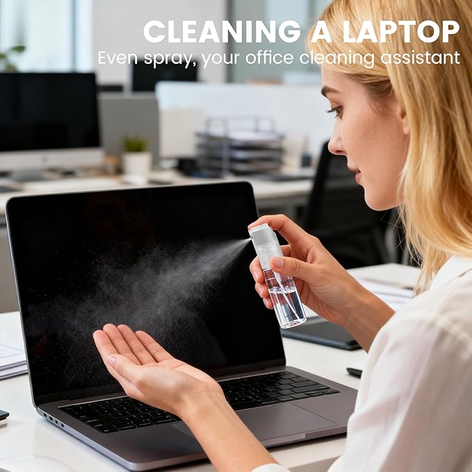 4 Pack Refillable Spray Bottle, Reversible Small Empty Spray Bottle with Fine Mist, Leak Proof - for Cleaning Solutions, Mosquito prevention, Face & Hair Mist - 4pk 0.68 OZ / 20 ML