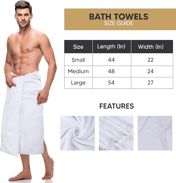 Utopia Towels 4 Pack Premium Bath Towels Set, 27 by 54 Inches, 100% Ring Spun Cotton 600GSM, Lightweight and Highly Absorbent Quick Drying Towels, Perfect for Daily Use, White